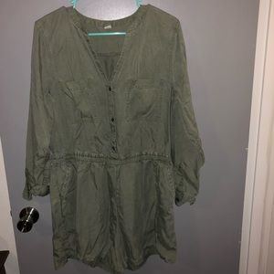 Olive green romper